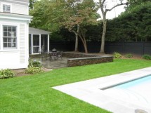 counterryside Tree and Landscape - Sitting wall, sod, and pool - planting deemed phased #2