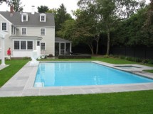 counterryside Tree and Landscape - Pool with bluestone coping, sod